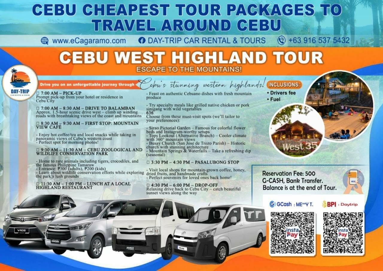 Cebu West Highland Tour